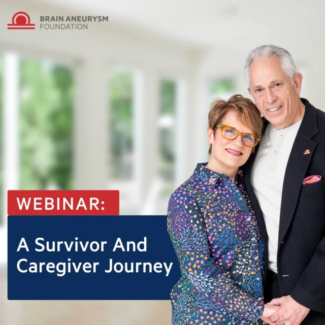 Join Dawn and Chuck Murredu as they share their powerful journey in the latest webinar, A Survivor and Caregiver Journey. Hear Dawn’s inspiring story of survival after a brain aneurysm, and Chuck’s perspective as a devoted caregiver. Learn how they are navigating life's toughest challenges together. https://www.bafound.org/webinars/a-survivor-and-caregiver-journey/